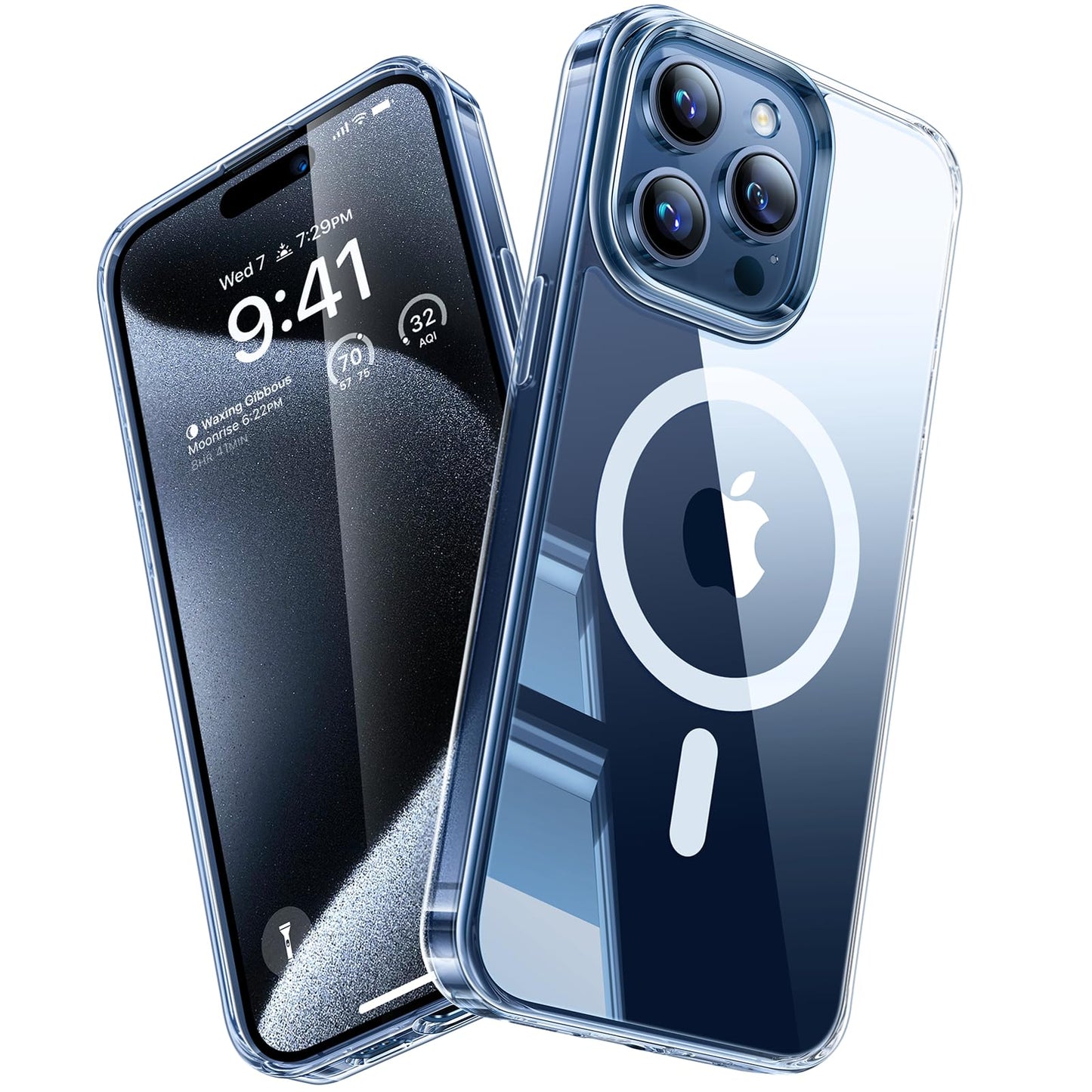TORRAS Guardian-Mag für iPhone 17 Pro Hülle für MagSafe (Zertifizierte Militärschutz und Magnetkraft) Handyhülle iPhone 17 Pro Case Extrem Haltbarkeit Hülle Stoßfest Kratzfest Cover, Matt Blau
