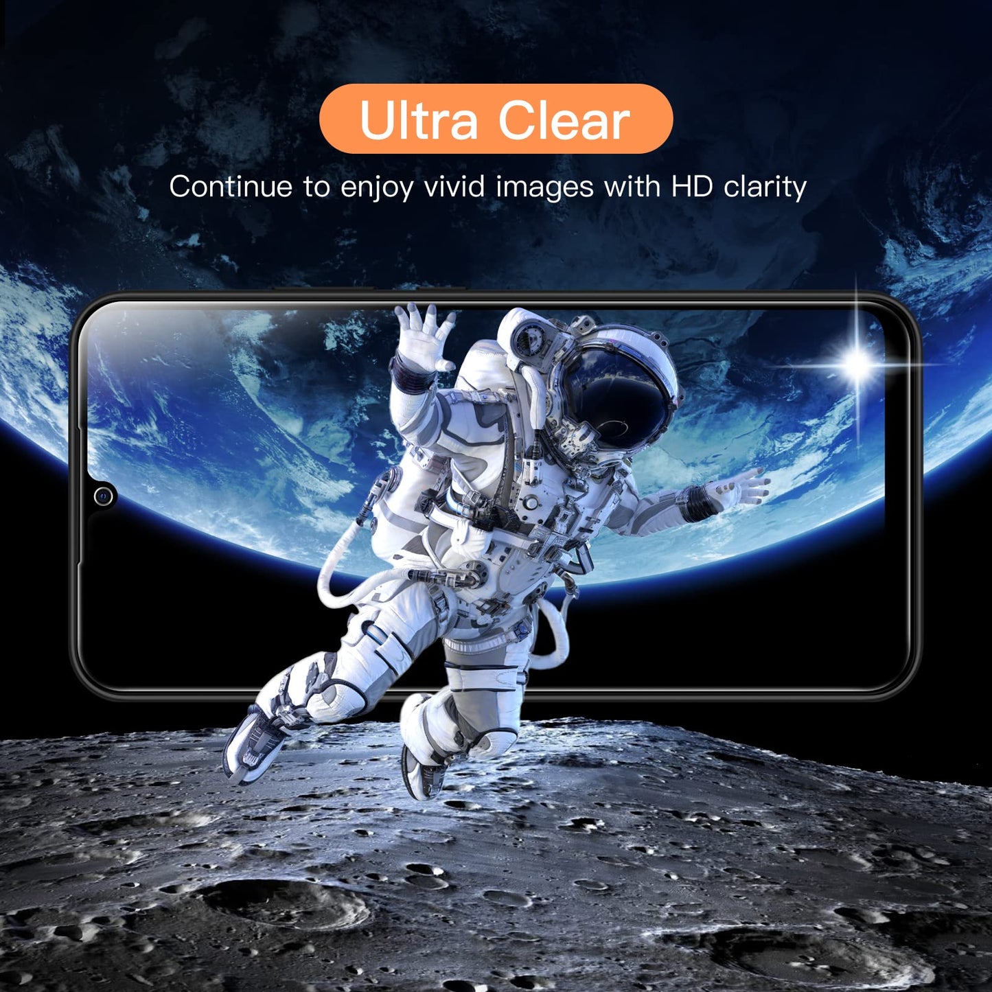 JETech Schutzfolie für Samsung Galaxy A54 5G 6,4 Zoll, 9H Panzer Schutz Glas Folie Displayschutz, Kratzfest, HD Klar, 3 Stück