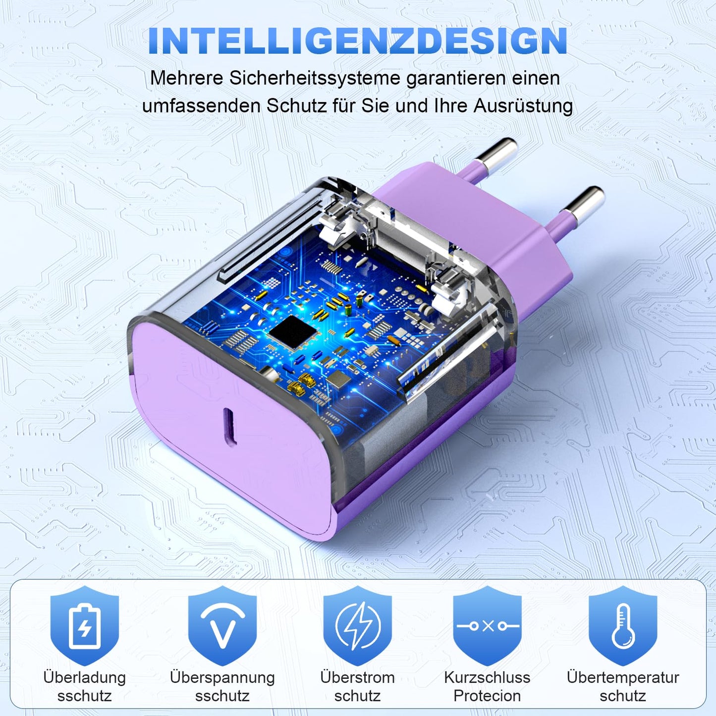 iPhone Ladekabel, [MFi-Zertifiziert] 2er Pack 25W iPhone Ladegerät Apple Ladekabel 2M, USBC Schnellladegerät mit USB C auf Lightning Kabel für i Phone 14 13 12 11 Pro Max XS XR X 8 7 6 Plus 5 iPad