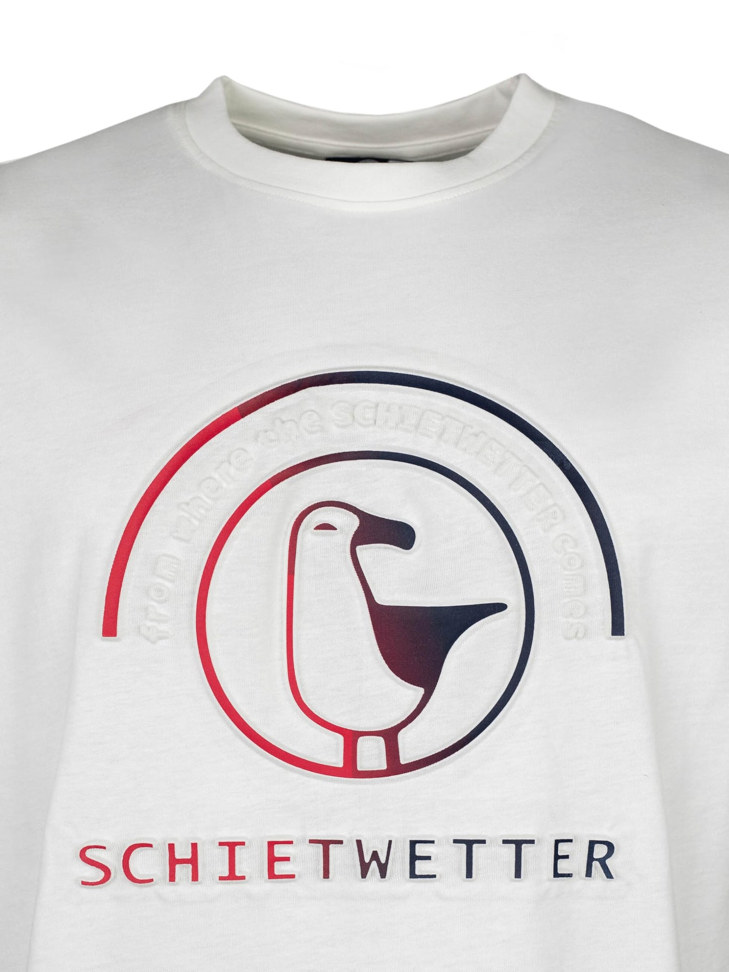 SCHIETWETTER Herren T-Shirt Dirk, Rundhals, Shirt, 3D-Prägedruck, 100% Baumwolle, Kurzarm-Shirt, 3D-Prägedruck, luftig, modisch