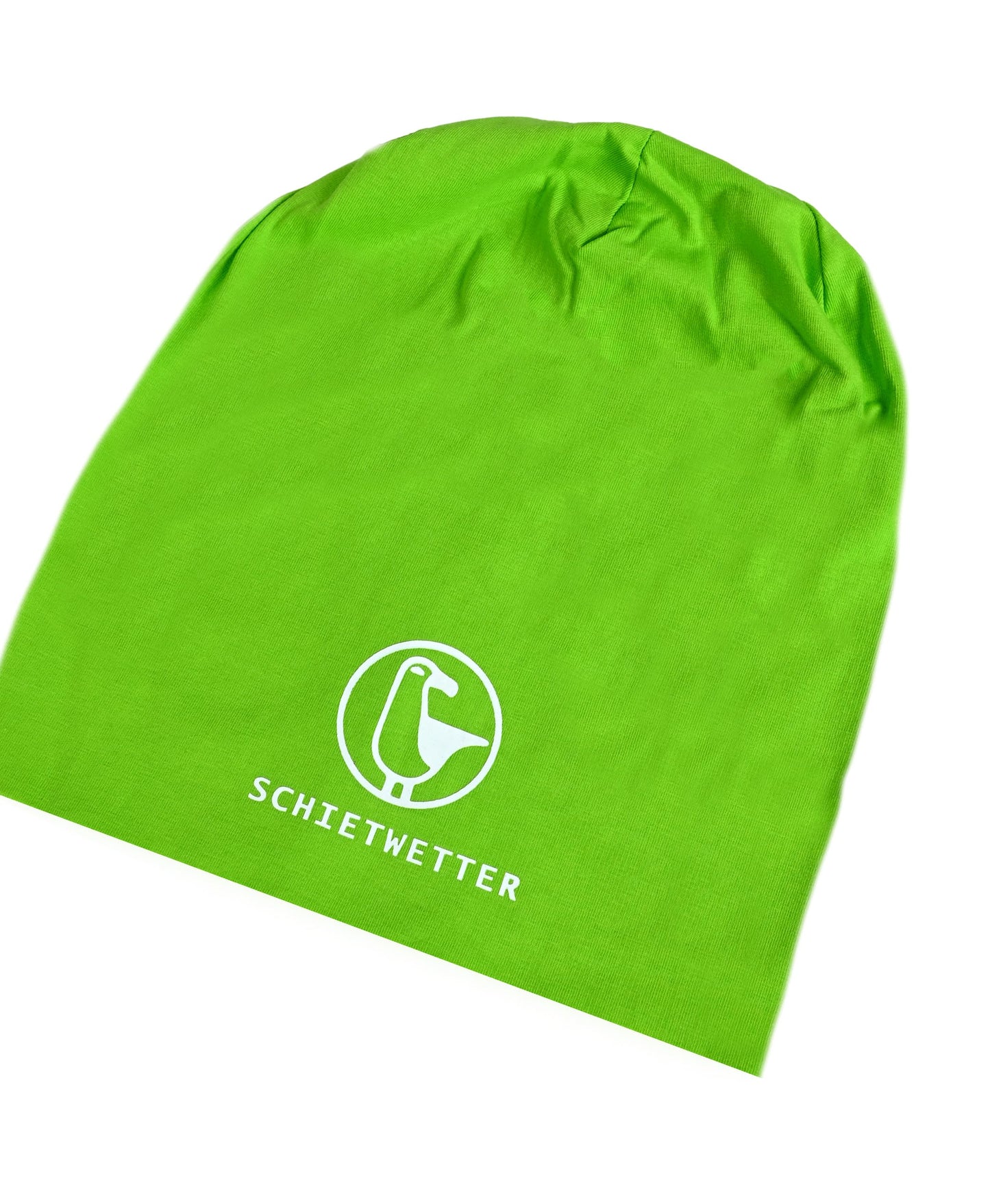 SCHIETWETTER Unisex Erw. Leichte Beanie Mütze Möwe, Übergangsmütze, dünne Kopfbedeckung, Logo-Print, Stretch, warm, einfarbig