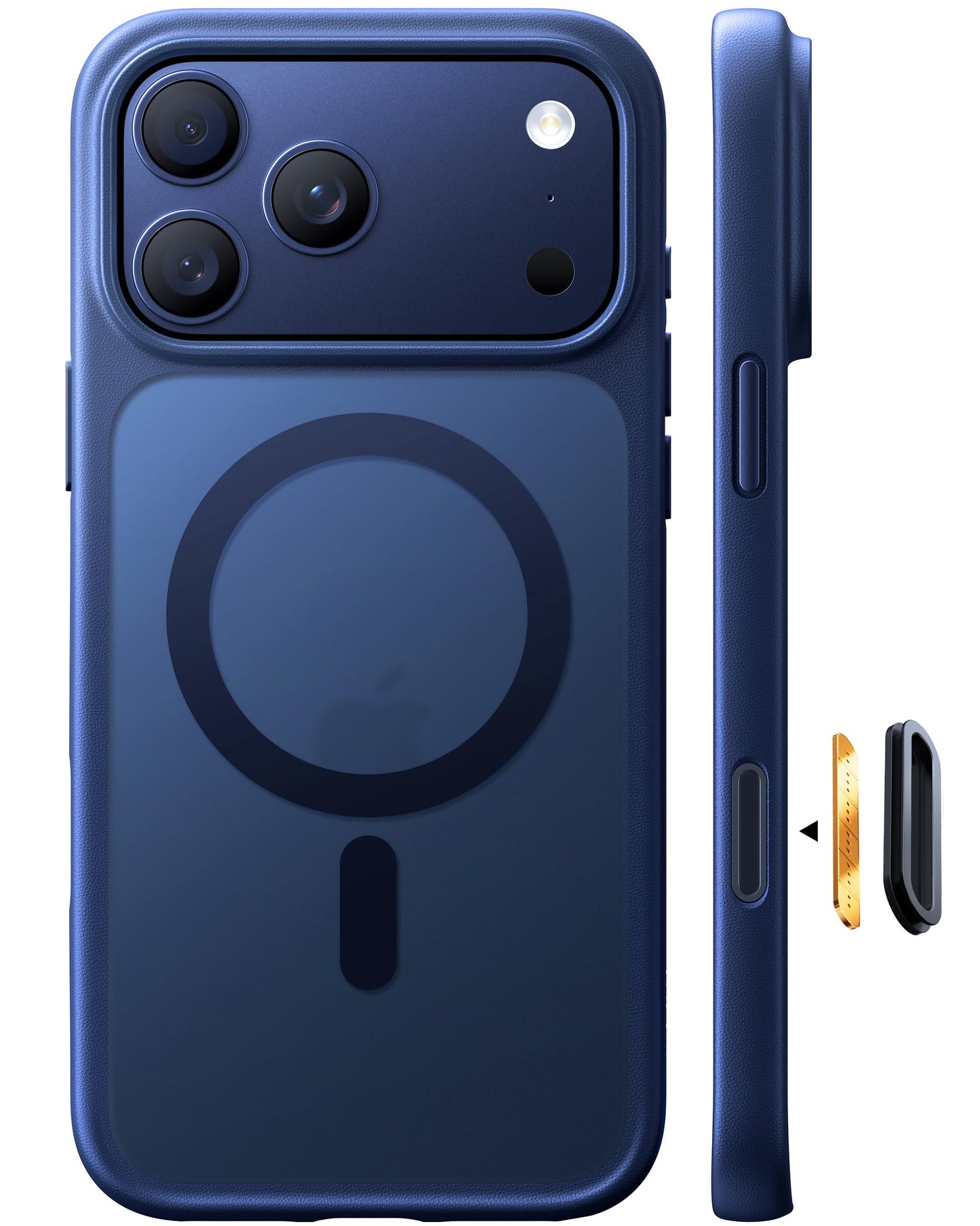 TORRAS Guardian-Mag für iPhone 17 Pro Hülle für MagSafe (Zertifizierte Militärschutz und Magnetkraft) Handyhülle iPhone 17 Pro Case Extrem Haltbarkeit Hülle Stoßfest Kratzfest Cover, Matt Blau