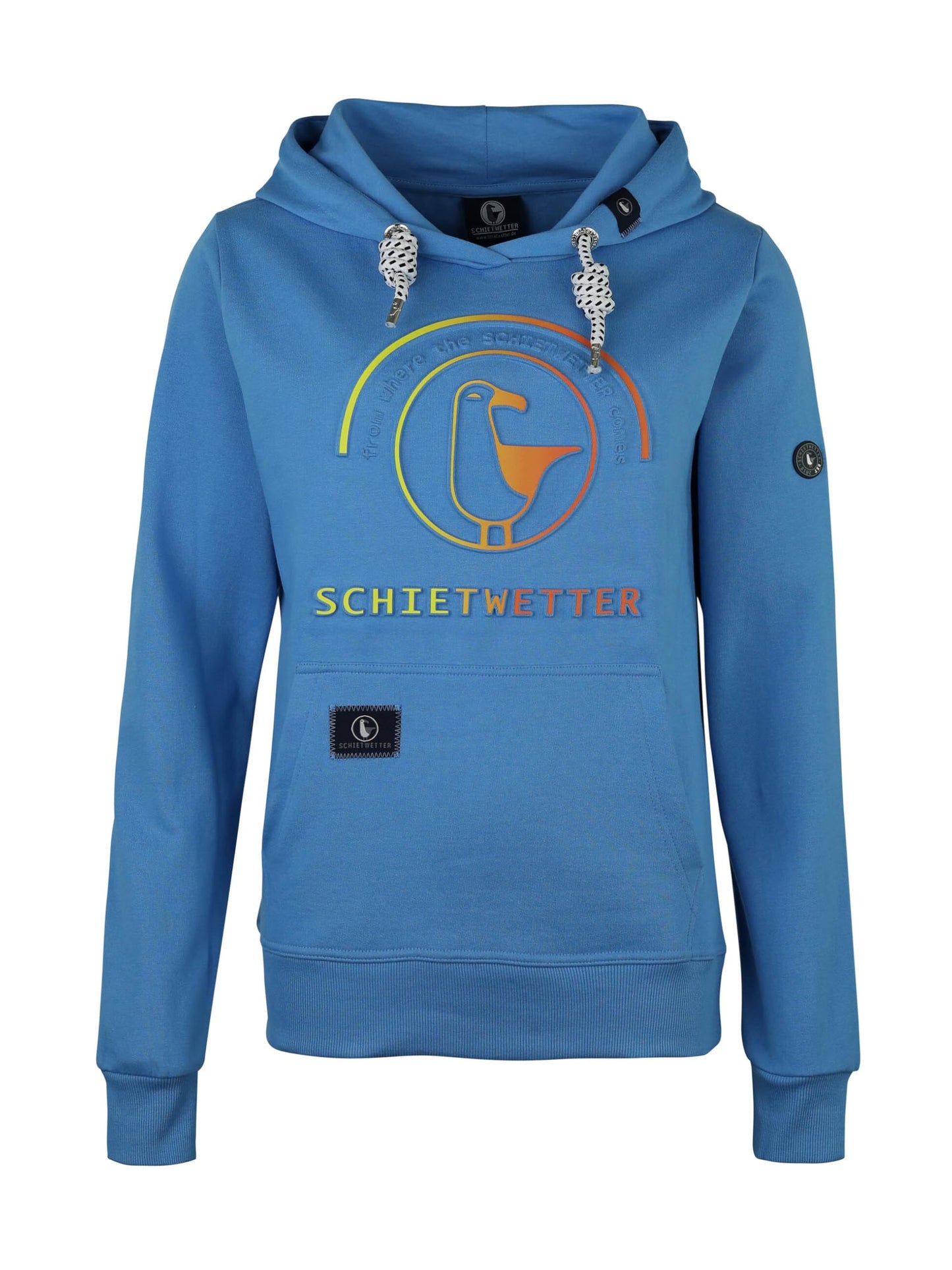 SCHIETWETTER Damen Hoodie Tamara, Kapuzenpullover, Sweater, Sweatshirt, Kapuzenhoodie, modisch, 3D-Prägedruck, bequem