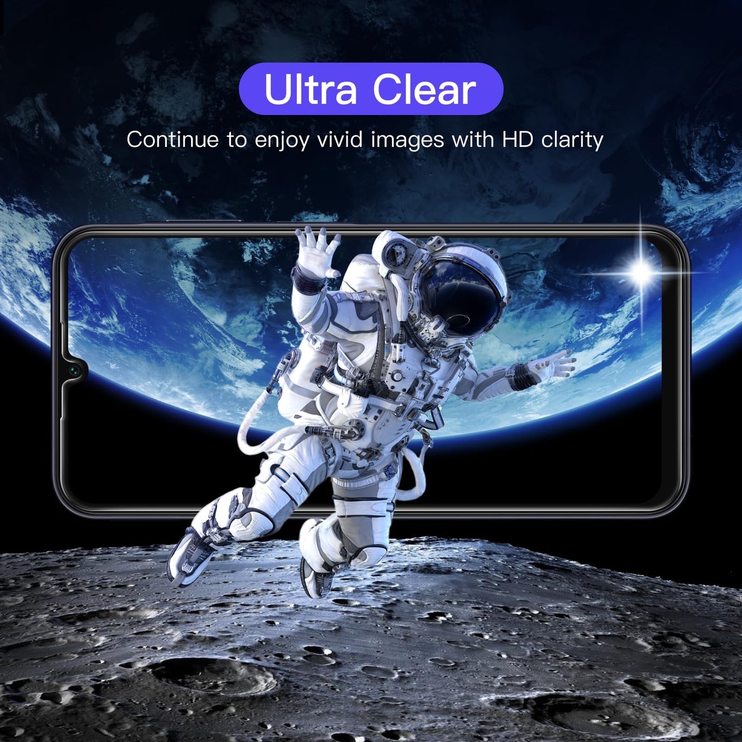 JETech Schutzfolie für Samsung Galaxy A54 5G 6,4 Zoll, 9H Panzer Schutz Glas Folie Displayschutz, Kratzfest, HD Klar, 3 Stück