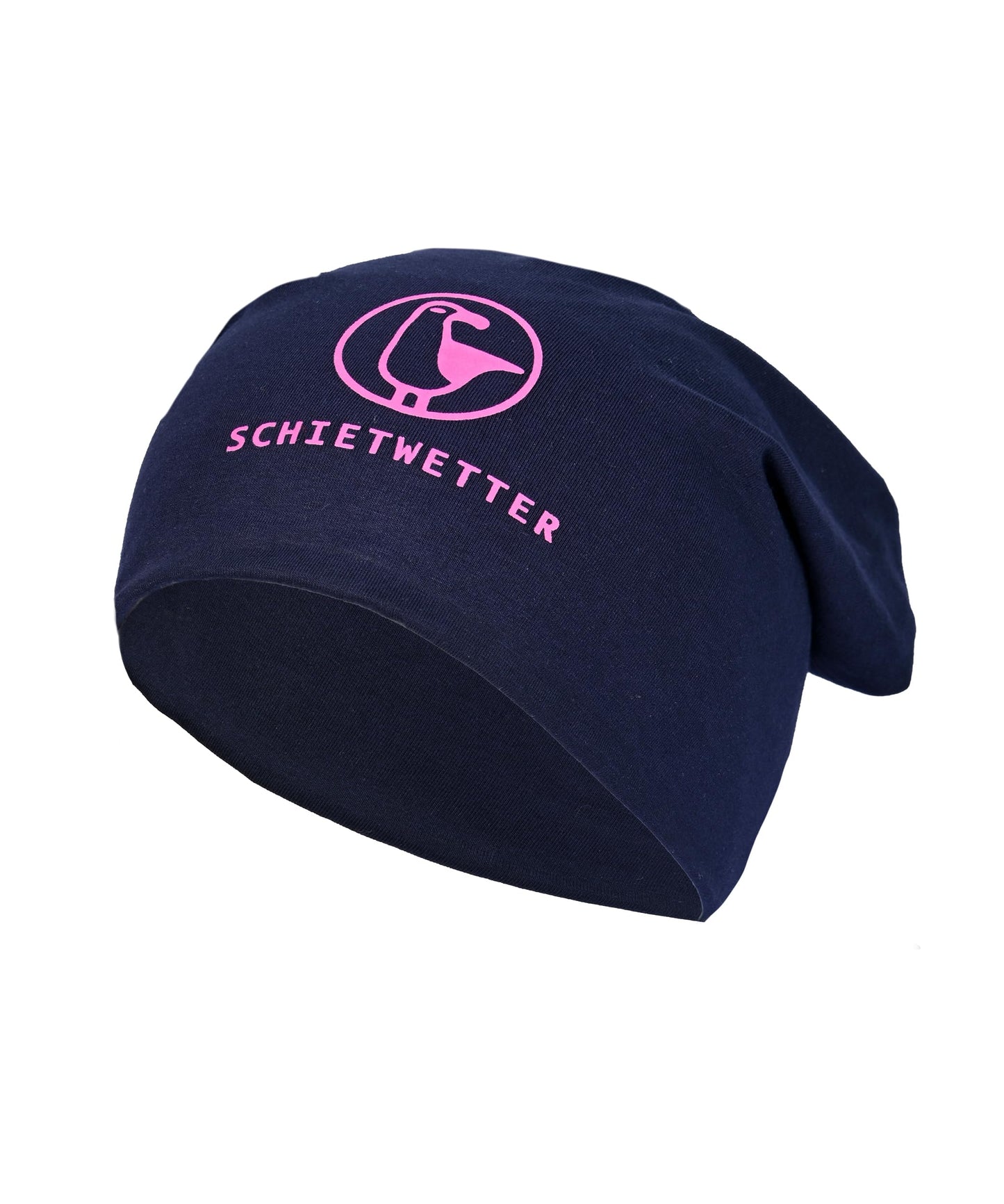 SCHIETWETTER Unisex Erw. Leichte Beanie Mütze Möwe, Übergangsmütze, dünne Kopfbedeckung, Logo-Print, Stretch, warm, einfarbig
