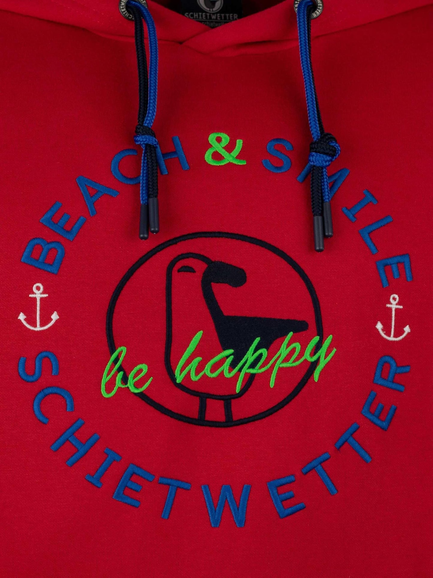 SCHIETWETTER Herren Kapuzenpullover Haifisch Klaus, Hoodie, Sweater, Longsleeve mit Kapuze, Print