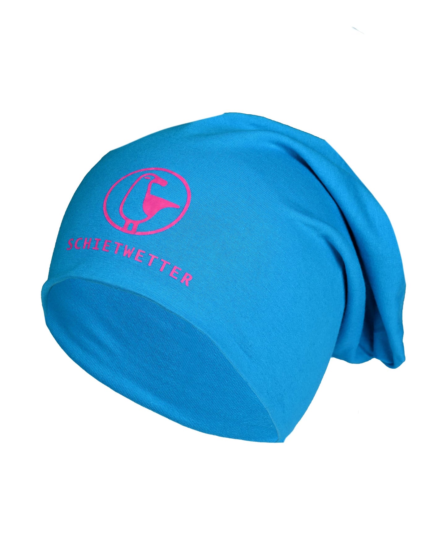 SCHIETWETTER Unisex Erw. Leichte Beanie Mütze Möwe, Übergangsmütze, dünne Kopfbedeckung, Logo-Print, Stretch, warm, einfarbig
