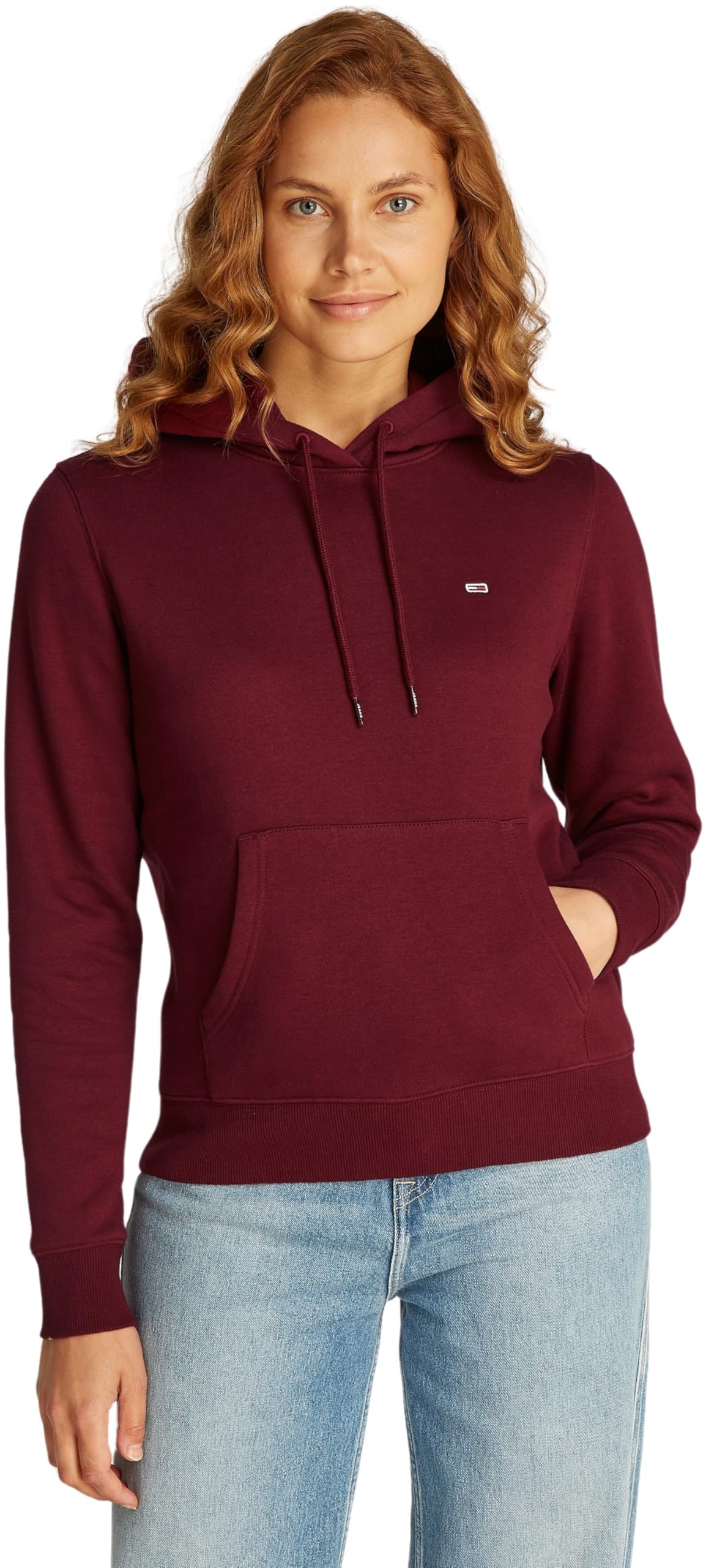 Tommy Jeans Damen Hoodie Flag Regular Fit