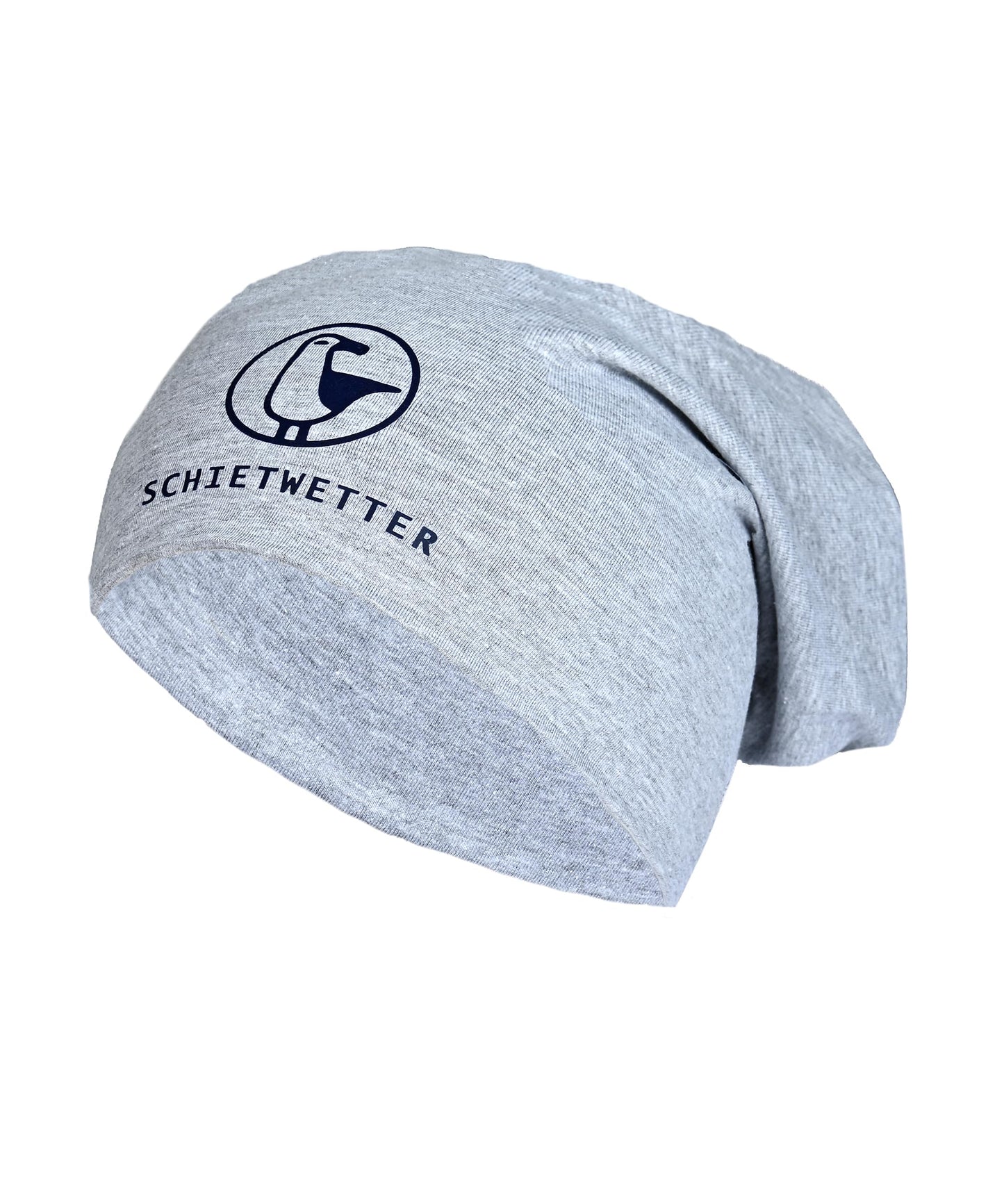 SCHIETWETTER Unisex Erw. Leichte Beanie Mütze Möwe, Übergangsmütze, dünne Kopfbedeckung, Logo-Print, Stretch, warm, einfarbig