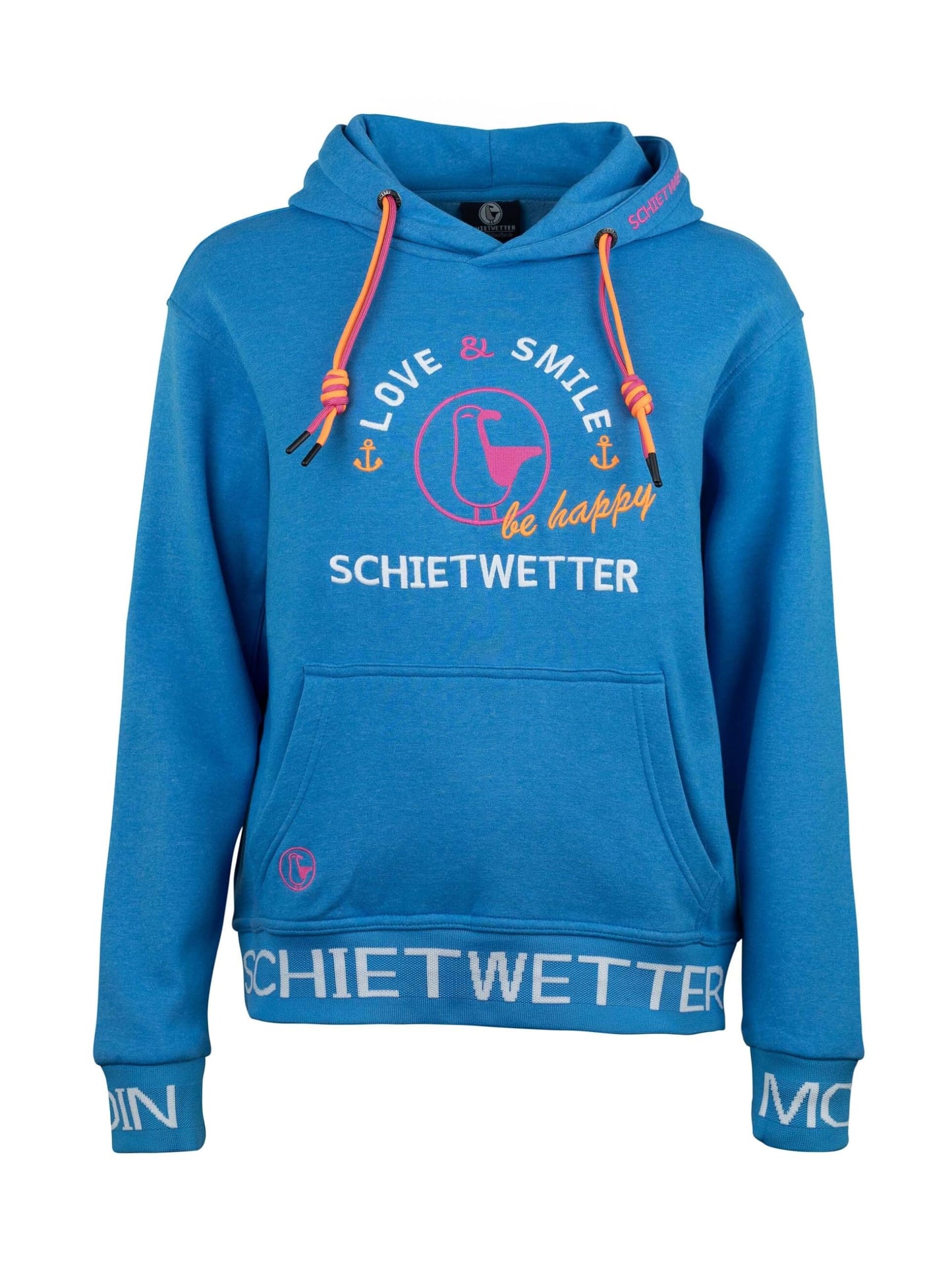 SCHIETWETTER Damen Hoodie Marie Meersalz, Kapuzenpullover für Frauen,
