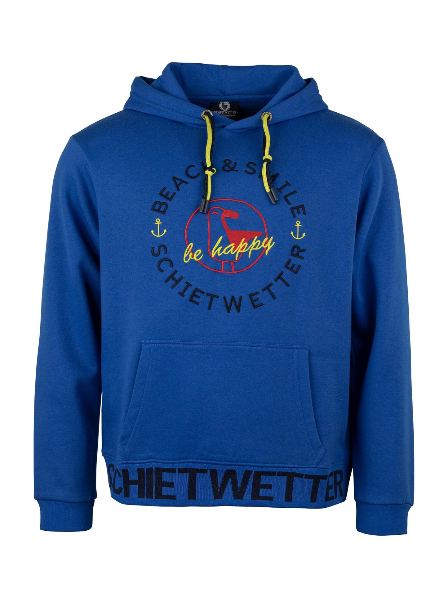 SCHIETWETTER Herren Kapuzenpullover Haifisch Klaus, Hoodie, Sweater, Longsleeve mit Kapuze, Print