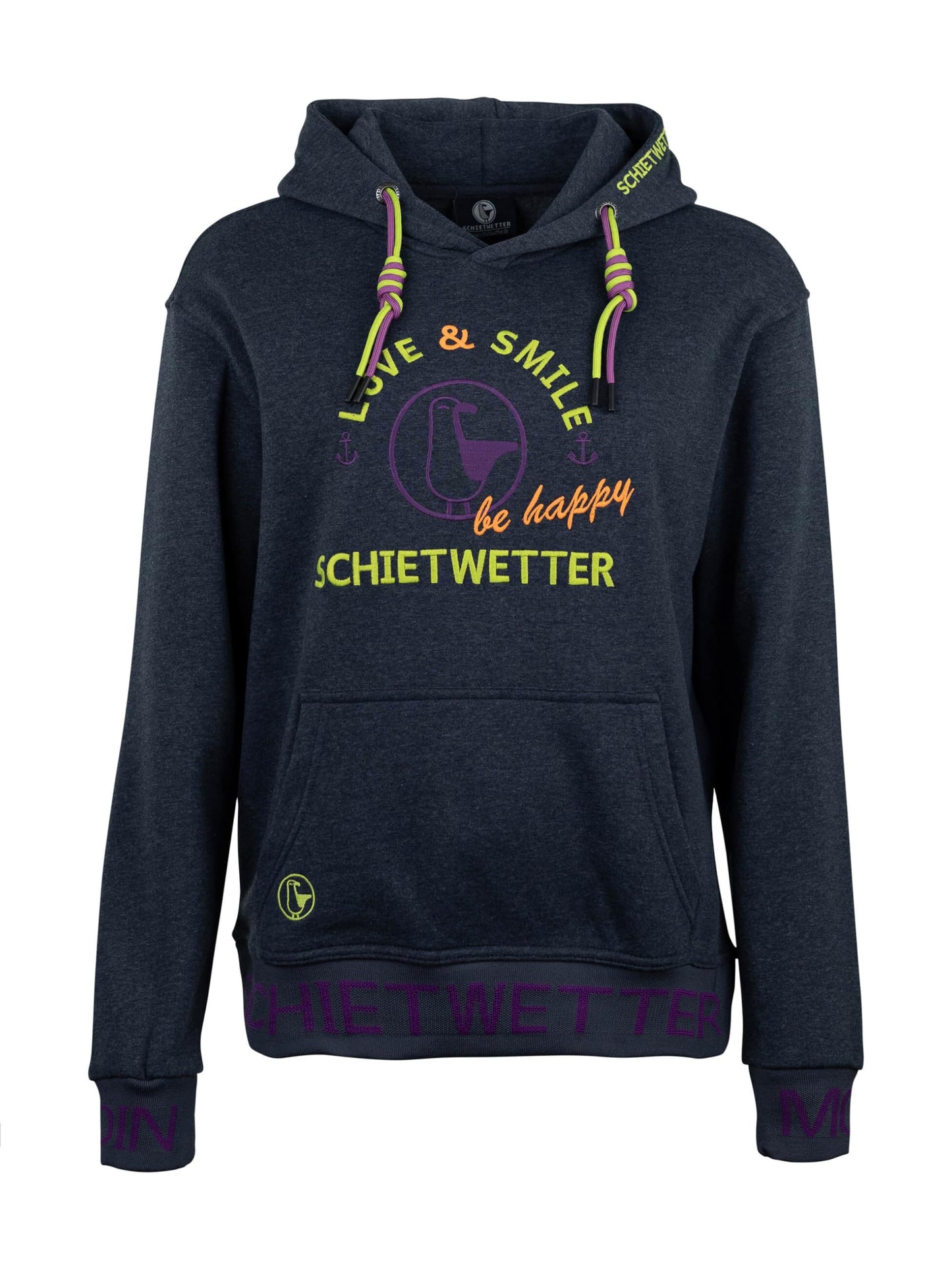 SCHIETWETTER Damen Hoodie Marie Meersalz, Kapuzenpullover für Frauen,