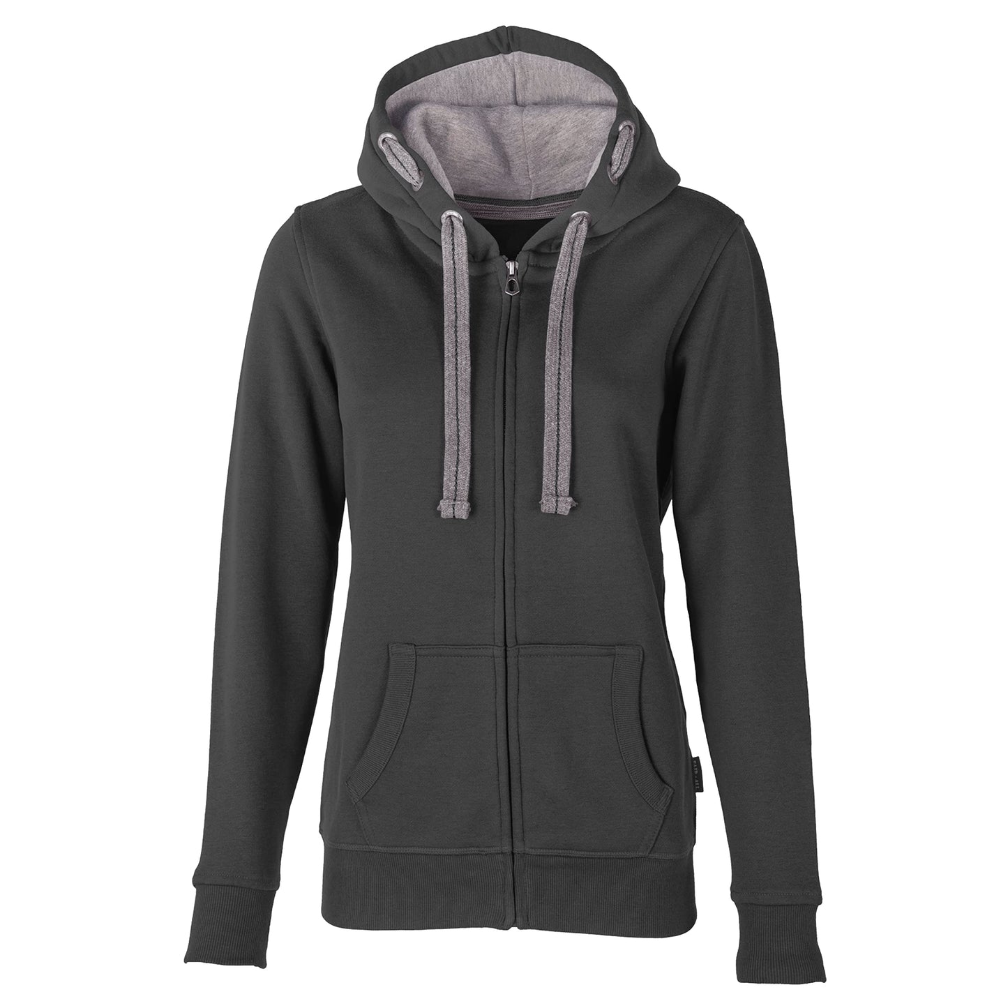 HRM Damen Hooded Jacket I Premium Kapuzenjacke Damen mit Kontrast-Innenfutter I Basic Hoodie mit Reißverschluss I Zip Hoodie I Hochwertige & nachhaltige Damen-Oberteile