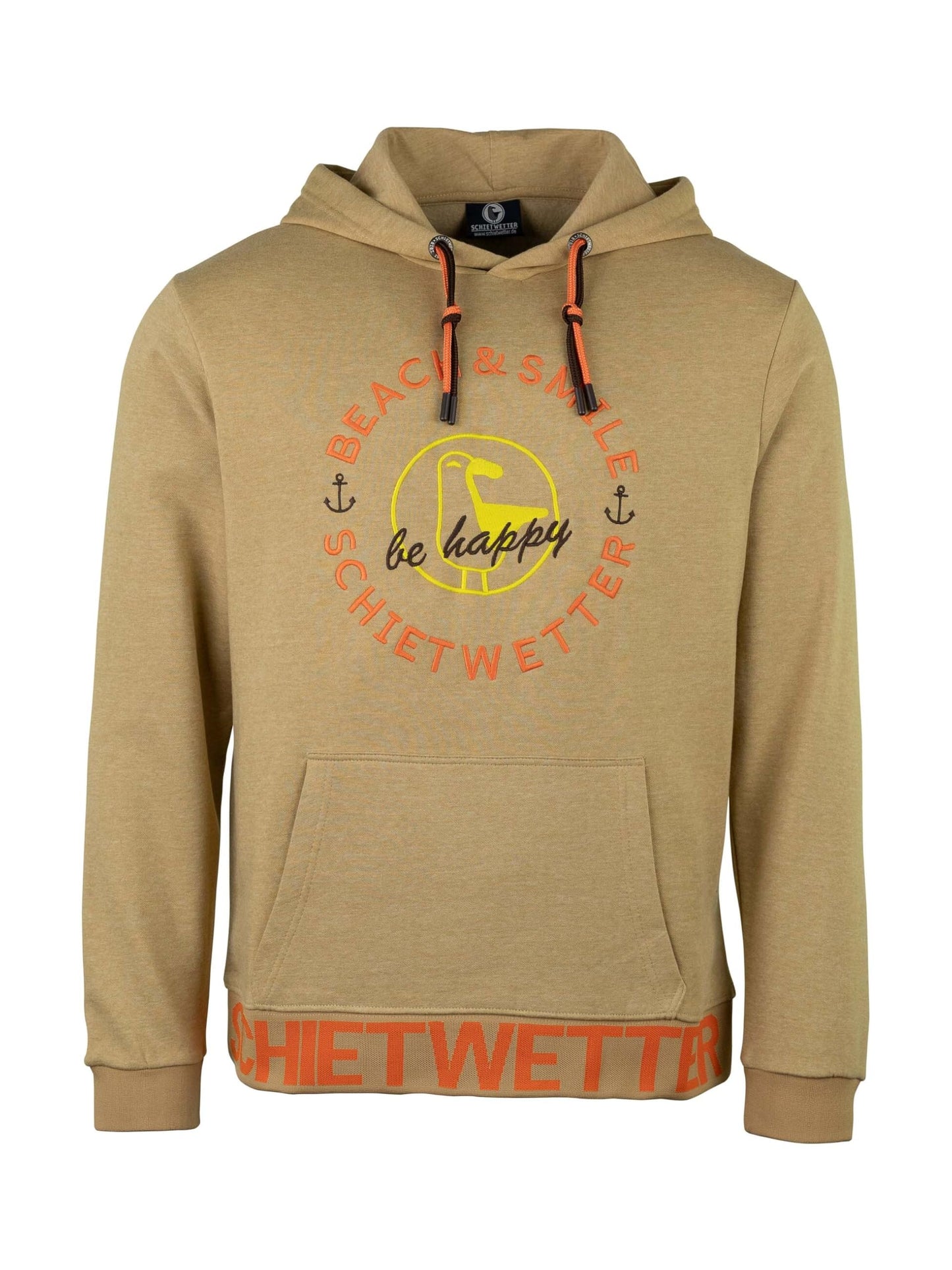 SCHIETWETTER Herren Kapuzenpullover Haifisch Klaus, Hoodie, Sweater, Longsleeve mit Kapuze, Print