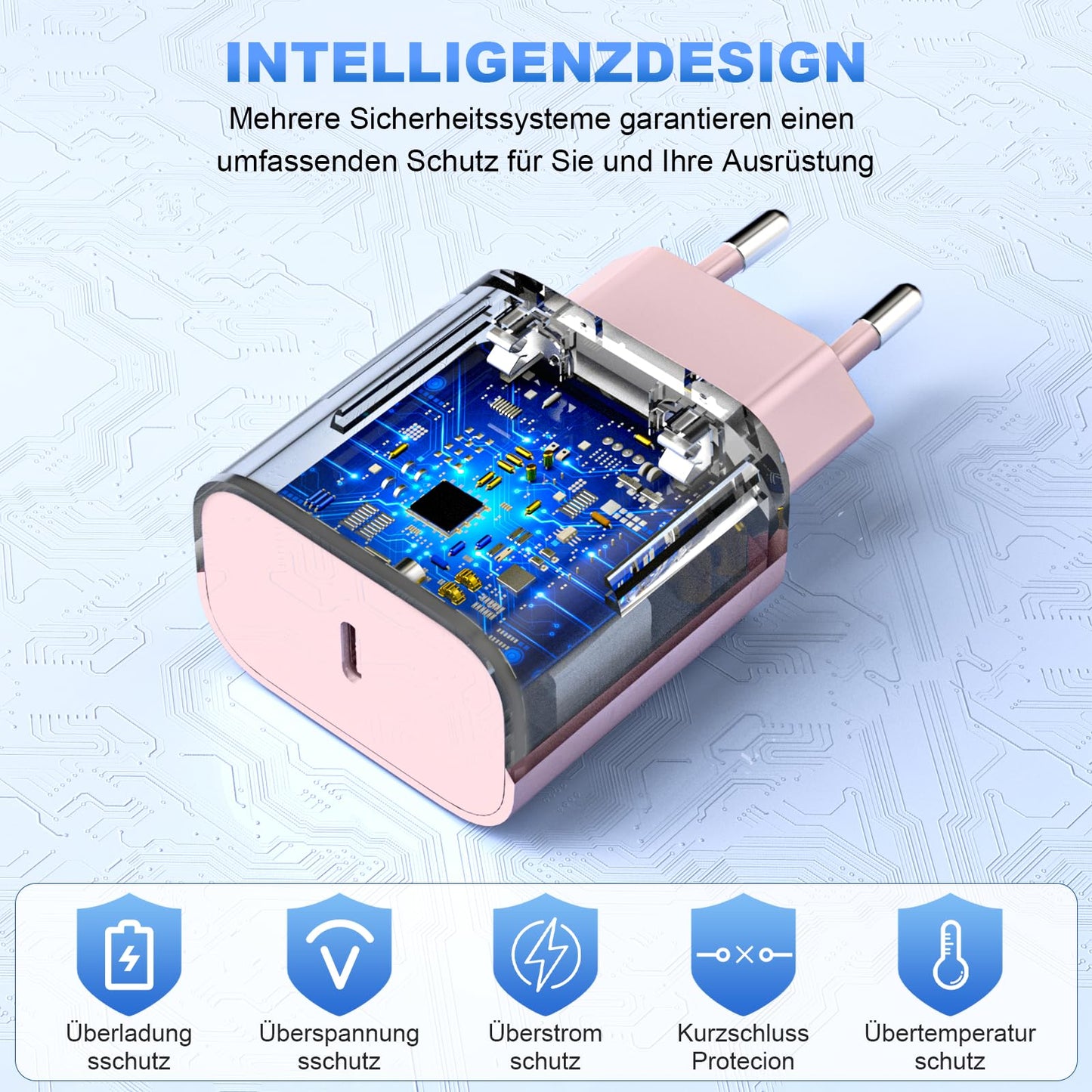 iPhone Ladekabel, [MFi-Zertifiziert] 2er Pack 25W iPhone Ladegerät Apple Ladekabel 2M, USBC Schnellladegerät mit USB C auf Lightning Kabel für i Phone 14 13 12 11 Pro Max XS XR X 8 7 6 Plus 5 iPad