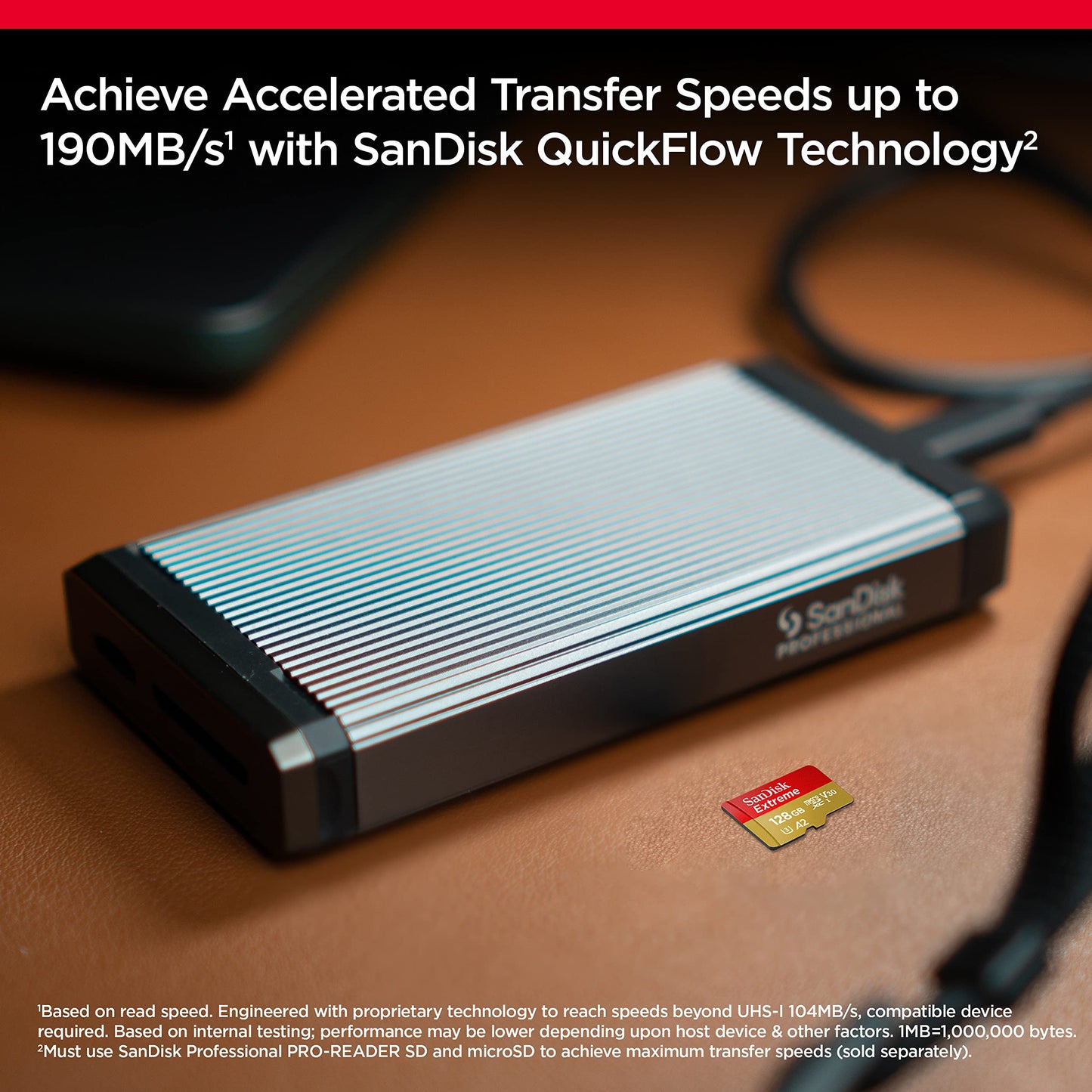 SanDisk Extreme microSDXC UHS-I Speicherkarte 128 GB + Adapter (Für Smartphones, Actionkameras und Drohnen, A2, C10, V30, U3, 190 MB/s Übertragung, RescuePRO Deluxe)