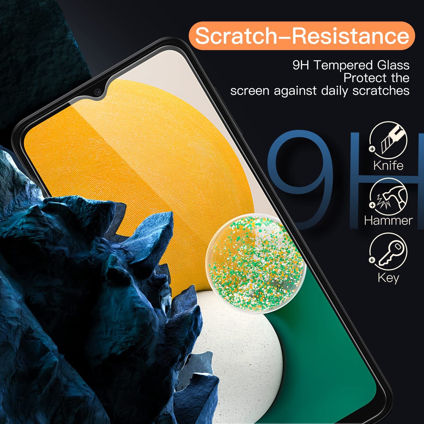 JETech Schutzfolie für Samsung Galaxy A54 5G 6,4 Zoll, 9H Panzer Schutz Glas Folie Displayschutz, Kratzfest, HD Klar, 3 Stück