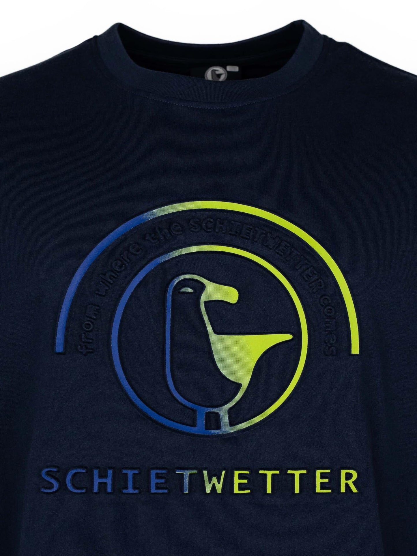 SCHIETWETTER Herren T-Shirt Dirk, Rundhals, Shirt, 3D-Prägedruck, 100% Baumwolle, Kurzarm-Shirt, 3D-Prägedruck, luftig, modisch