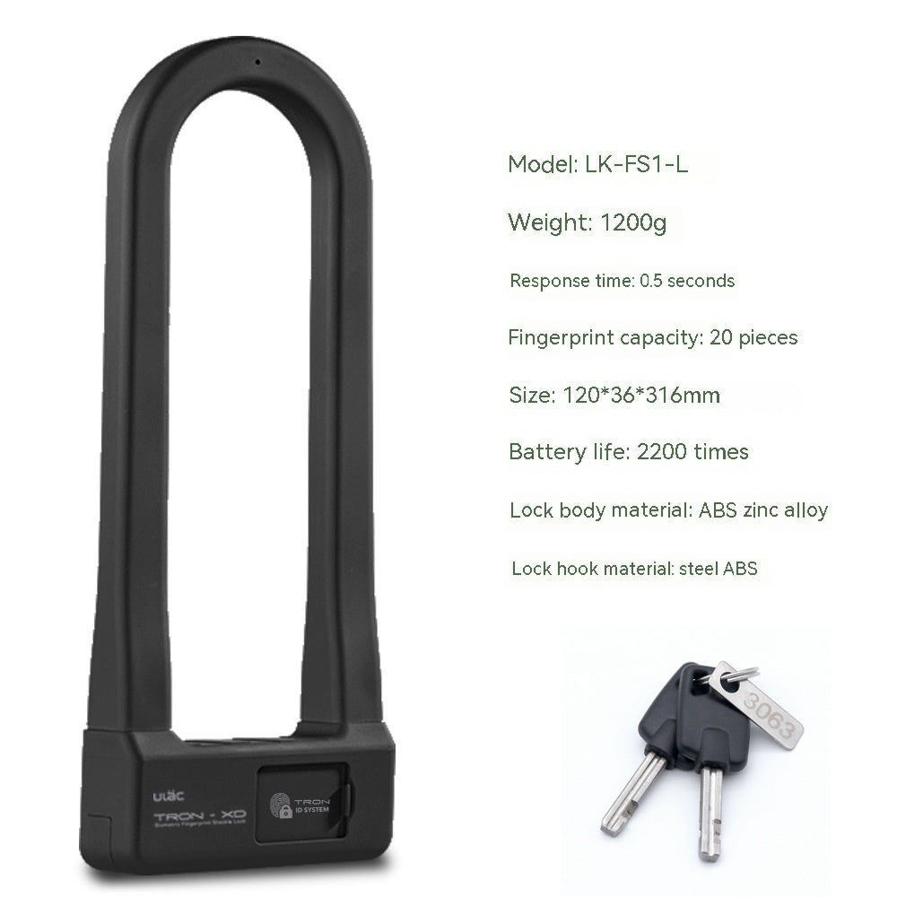 Fingerprint Alarm Lock U-Shaped: Ultimativer Schutz für Ihr Fahrrad und Motorrad