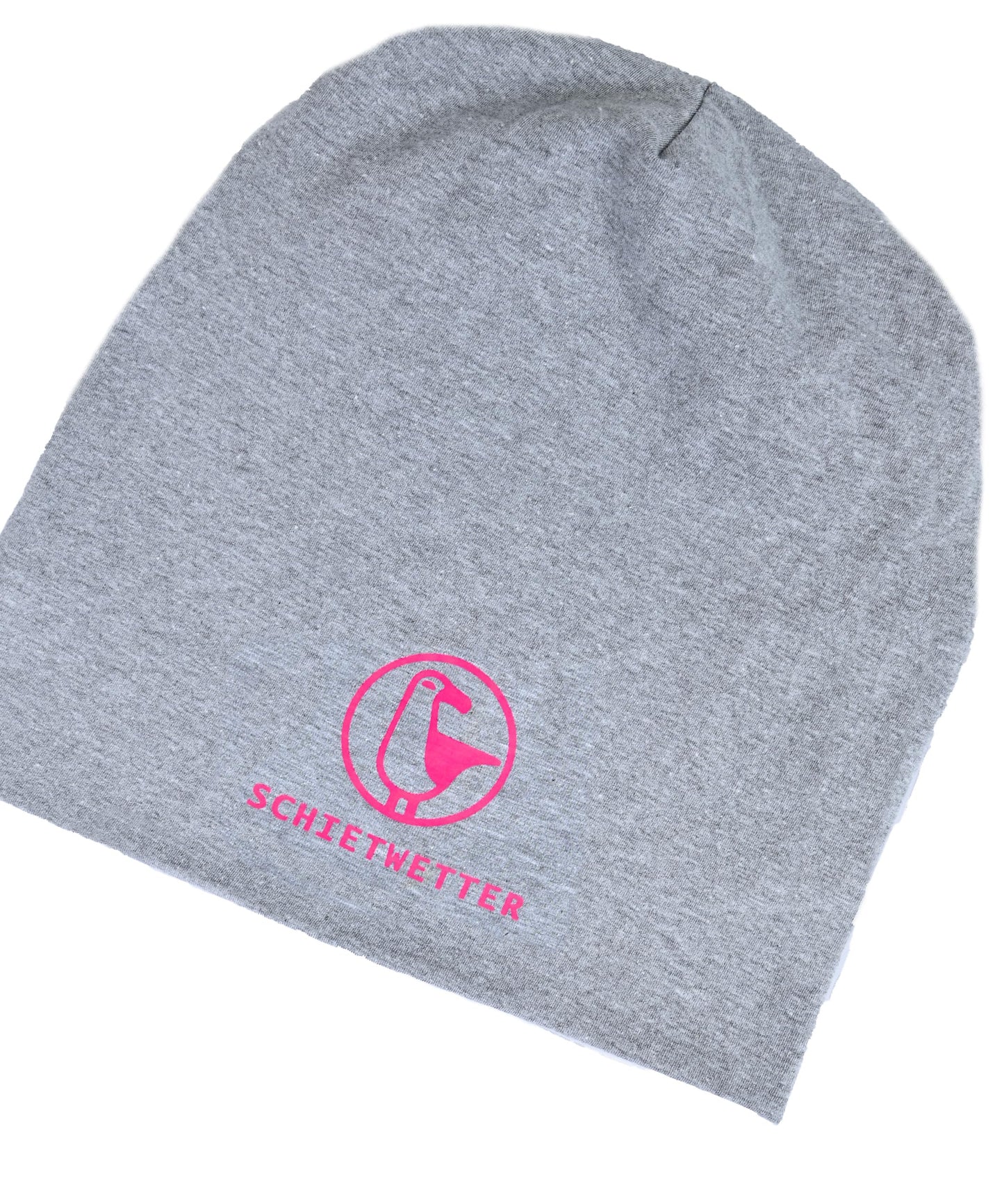 SCHIETWETTER Unisex Erw. Leichte Beanie Mütze Möwe, Übergangsmütze, dünne Kopfbedeckung, Logo-Print, Stretch, warm, einfarbig