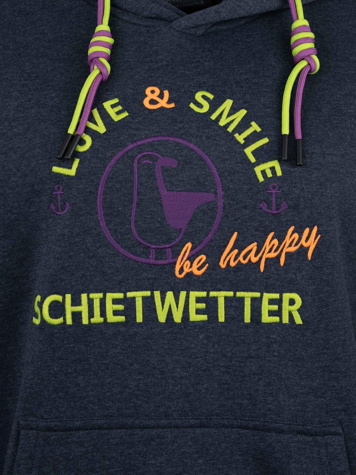 SCHIETWETTER Damen Hoodie Marie Meersalz, Kapuzenpullover für Frauen,