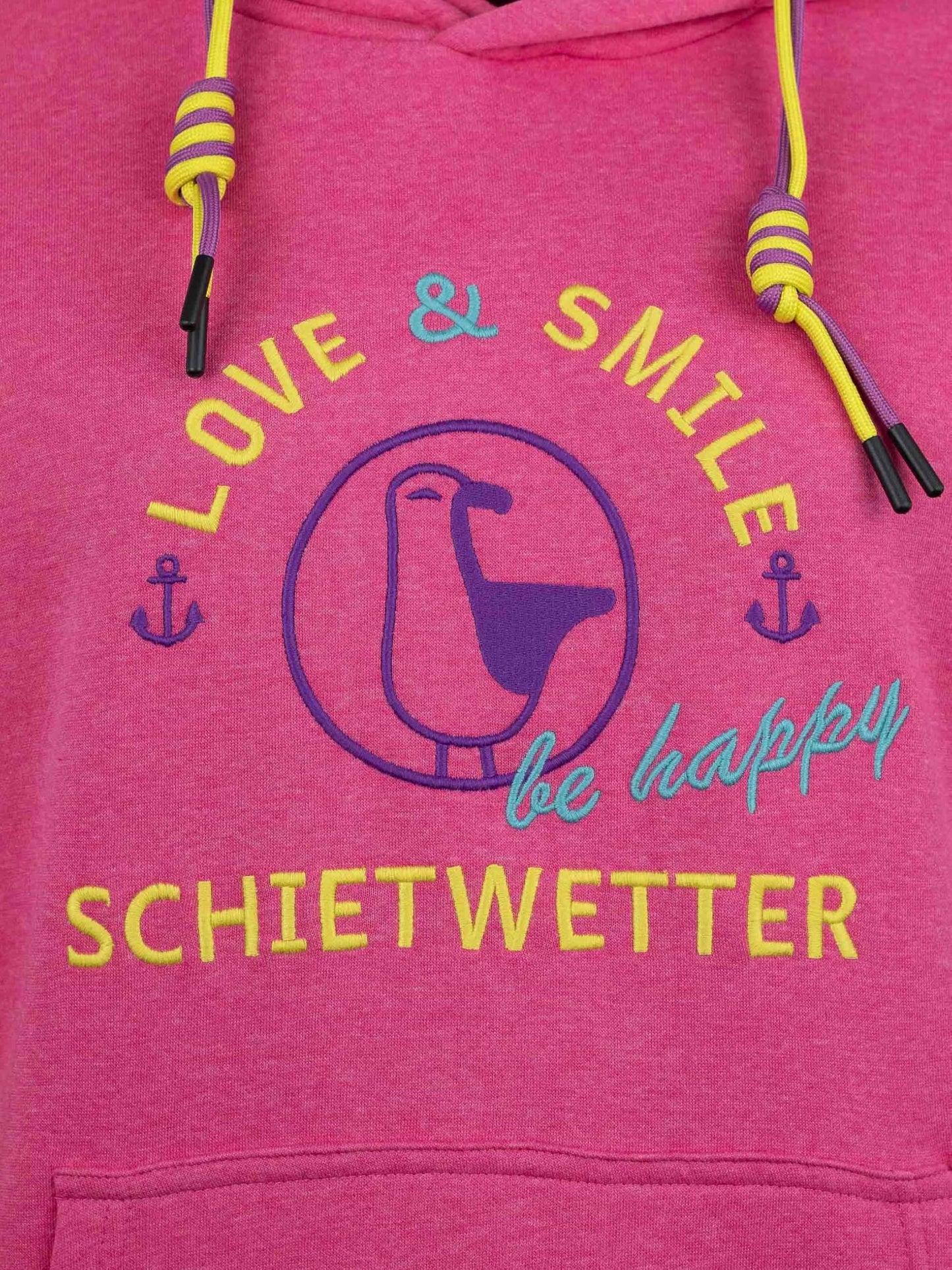 SCHIETWETTER Damen Hoodie Marie Meersalz, Kapuzenpullover für Frauen,