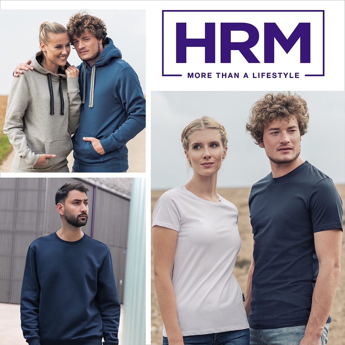 HRM Damen Hooded Jacket I Premium Kapuzenjacke Damen mit Kontrast-Innenfutter I Basic Hoodie mit Reißverschluss I Zip Hoodie I Hochwertige & nachhaltige Damen-Oberteile
