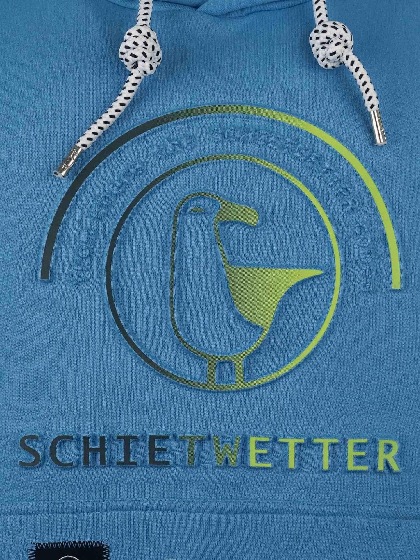 SCHIETWETTER Herren Hoodie Hansi, Kapuzenpullover, Sweater, Langarm-Pullover, 3D-Druck, geprägt 3D-Logo-Print, warm, bequem