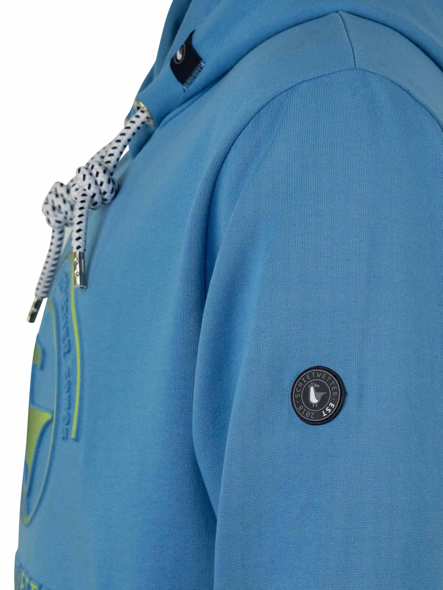 SCHIETWETTER Herren Hoodie Hansi, Kapuzenpullover, Sweater, Langarm-Pullover, 3D-Druck, geprägt 3D-Logo-Print, warm, bequem