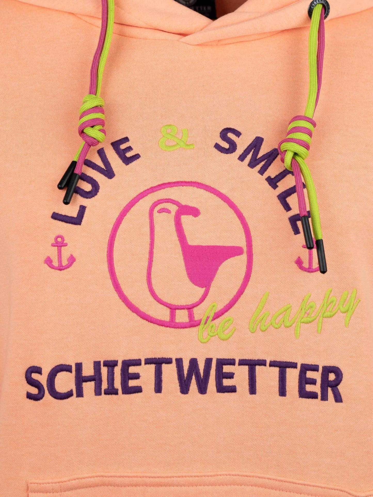 SCHIETWETTER Damen Hoodie Marie Meersalz, Kapuzenpullover für Frauen,