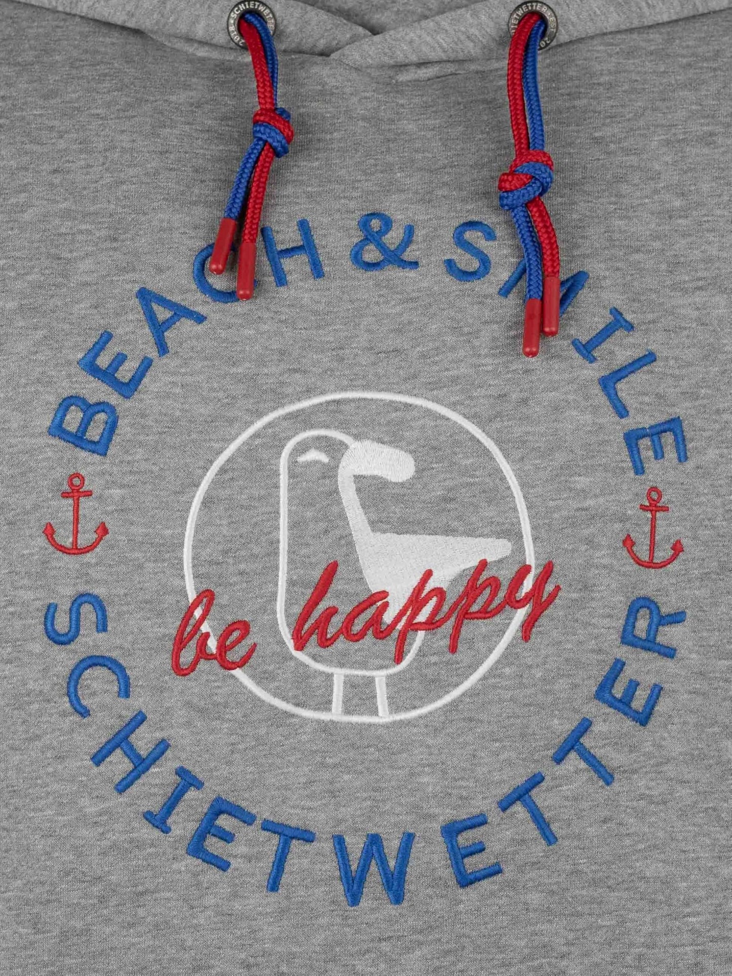 SCHIETWETTER Herren Kapuzenpullover Haifisch Klaus, Hoodie, Sweater, Longsleeve mit Kapuze, Print