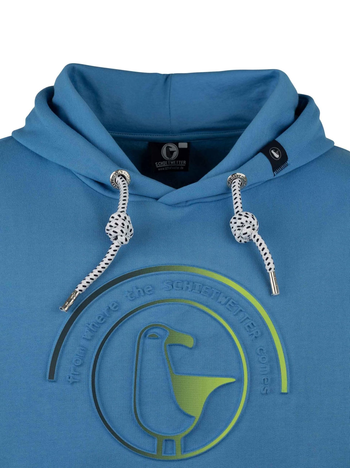 SCHIETWETTER Herren Hoodie Hansi, Kapuzenpullover, Sweater, Langarm-Pullover, 3D-Druck, geprägt 3D-Logo-Print, warm, bequem