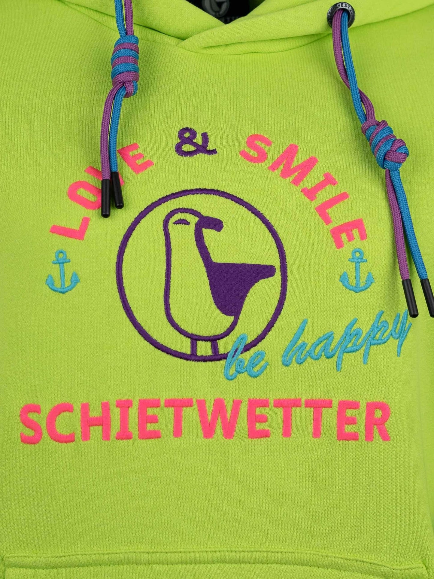 SCHIETWETTER Damen Hoodie Marie Meersalz, Kapuzenpullover für Frauen,