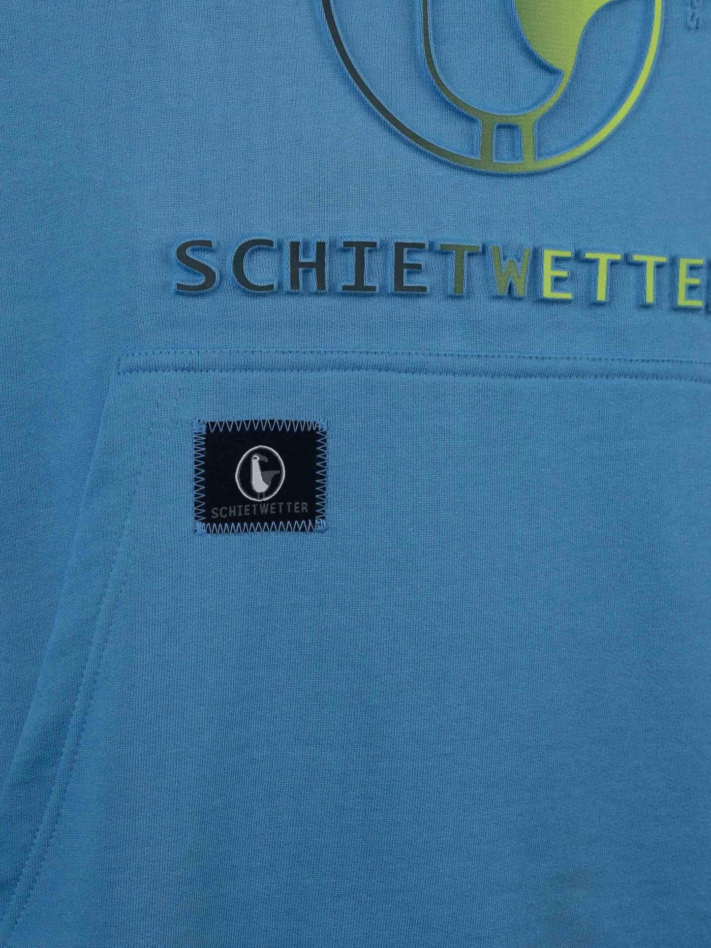 SCHIETWETTER Herren Hoodie Hansi, Kapuzenpullover, Sweater, Langarm-Pullover, 3D-Druck, geprägt 3D-Logo-Print, warm, bequem