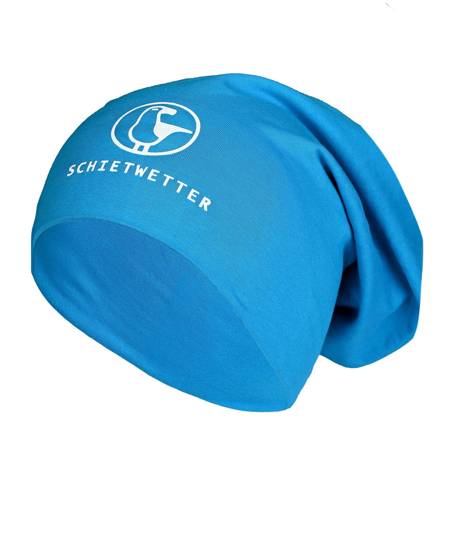 SCHIETWETTER Unisex Erw. Leichte Beanie Mütze Möwe, Übergangsmütze, dünne Kopfbedeckung, Logo-Print, Stretch, warm, einfarbig