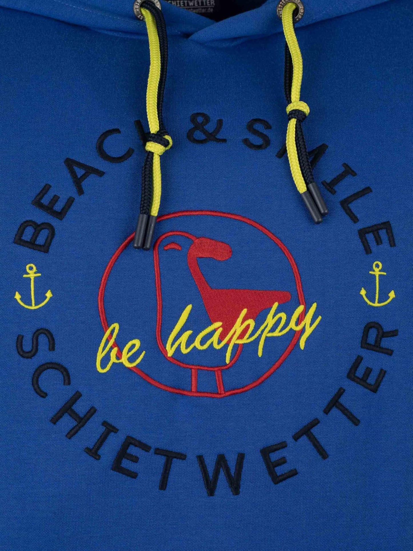 SCHIETWETTER Herren Kapuzenpullover Haifisch Klaus, Hoodie, Sweater, Longsleeve mit Kapuze, Print
