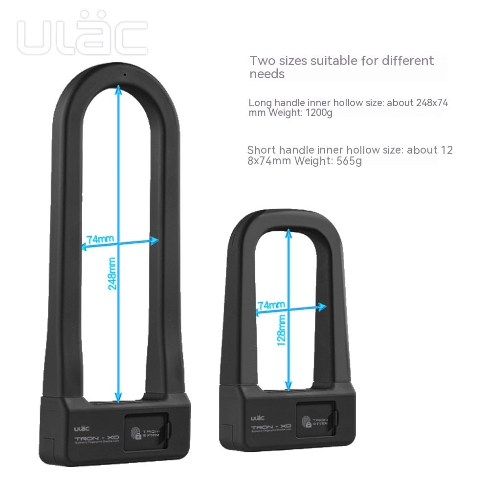 Fingerprint Alarm Lock U-Shaped: Ultimativer Schutz für Ihr Fahrrad und Motorrad