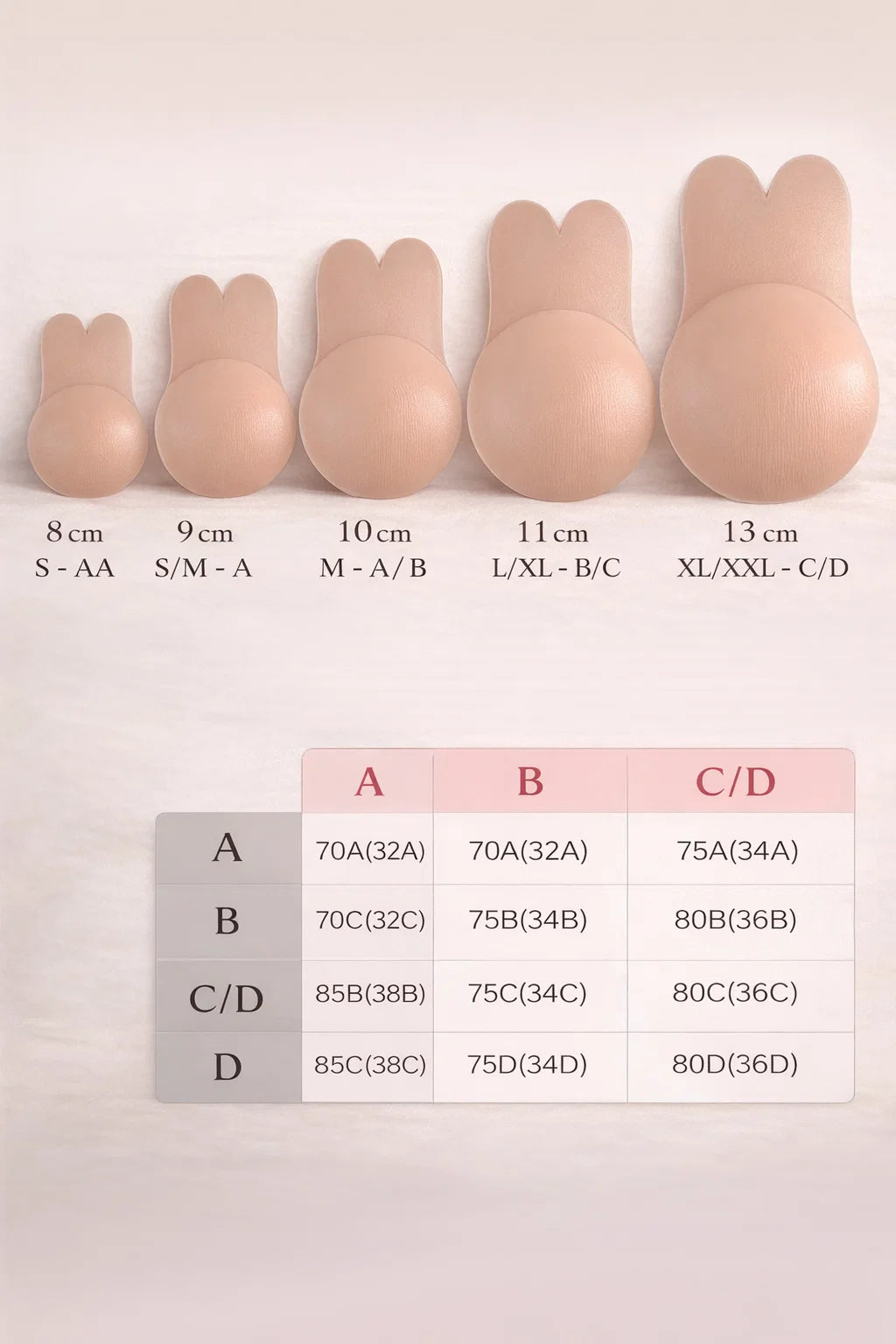 LiftNest Push-up Klebe Pads Unsichtbare Silikon Push-Up-BH: Wiederverwendbare Brustlift-Unterwäsche & Nippelabdeckungen für perfekten Halt und Komfort